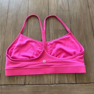 Lululemon Flow Y Bra in Hot Pink